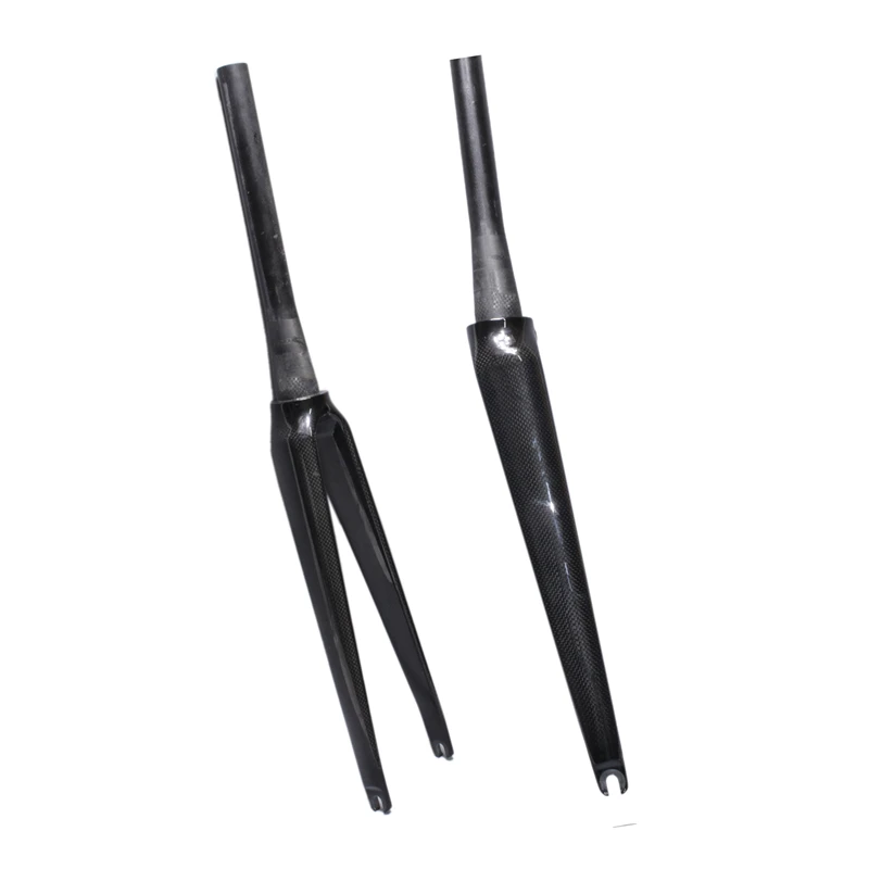 Коническая полностью карбоновая велосипедная передняя вилка 700C углеродная