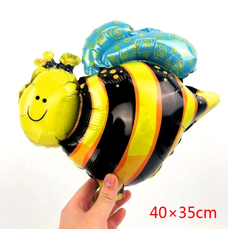 Mini Bee 1 шт., пчела, божья коровка, мини-сова, улитки, Бабочка, тигр, фольгированные шары, детские игрушки на день рождения, вечерние игрушки - Цвет: Mini Bee