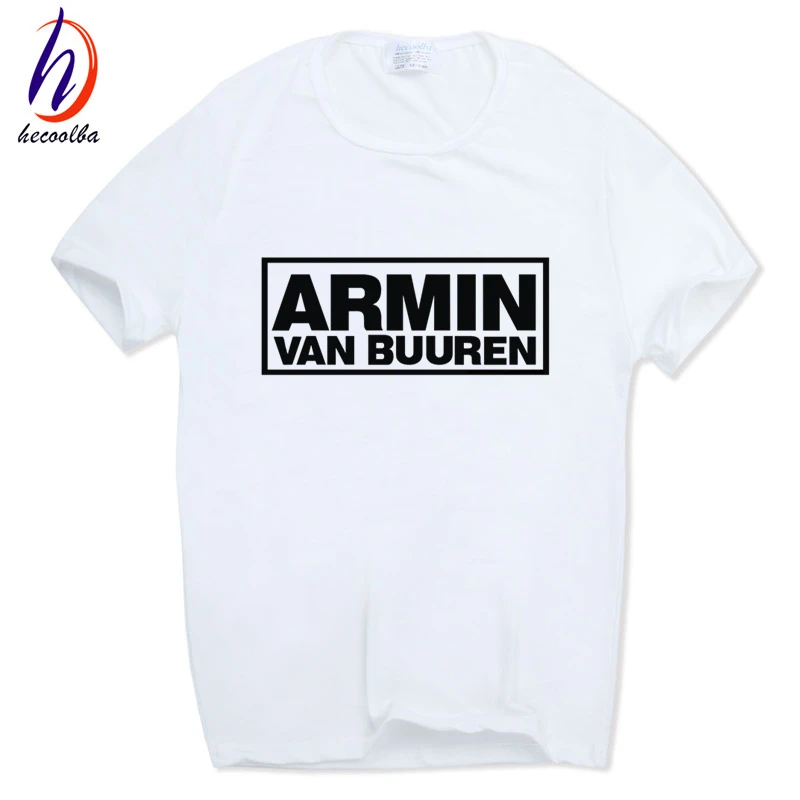 2018 футболка с логотипом Armin Van Buuren коротким рукавом и круглым вырезом надписью
