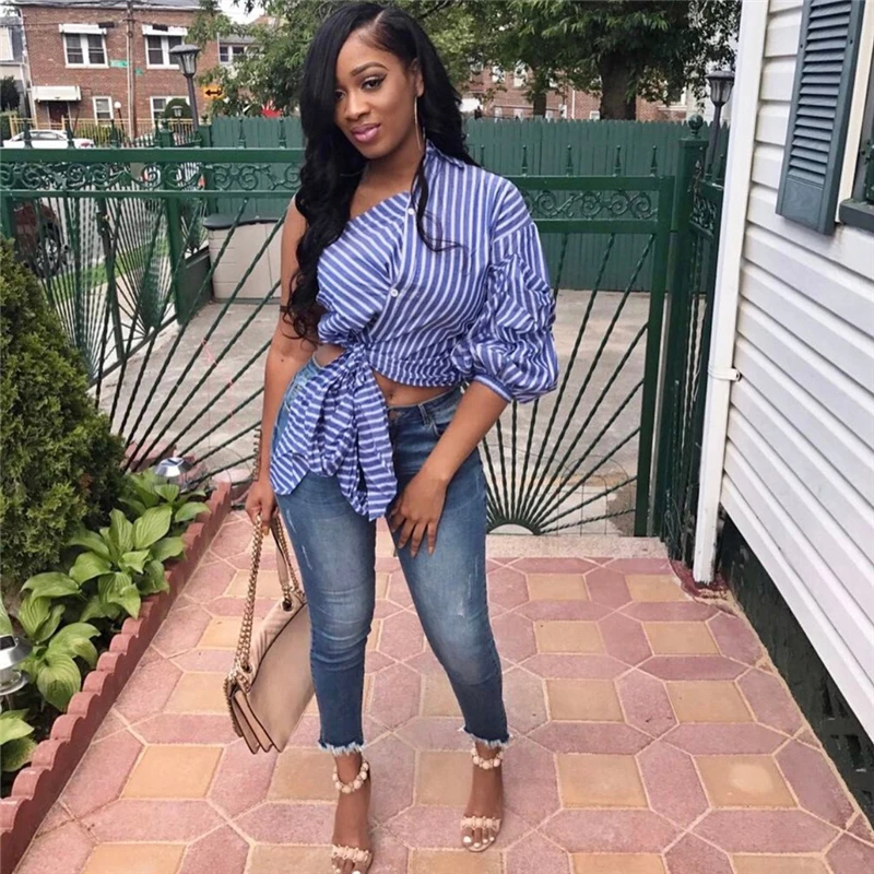 Женская уличная одежда большого размера винтажная полосатая футболка в