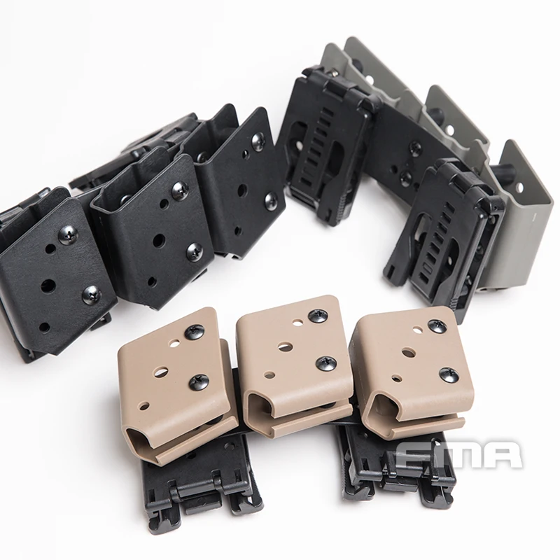 

FMA Tactical CS IPSC Open Class Competition 9mm Pistol Triple Mag Magazine Pouch Holster for 1.5" Belt