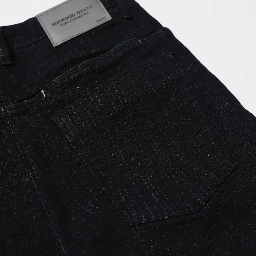 SIMWOOD Новый 2019 зима Для мужчин джинсы модные рваные Slim Fit Модные Джинсовые брюки