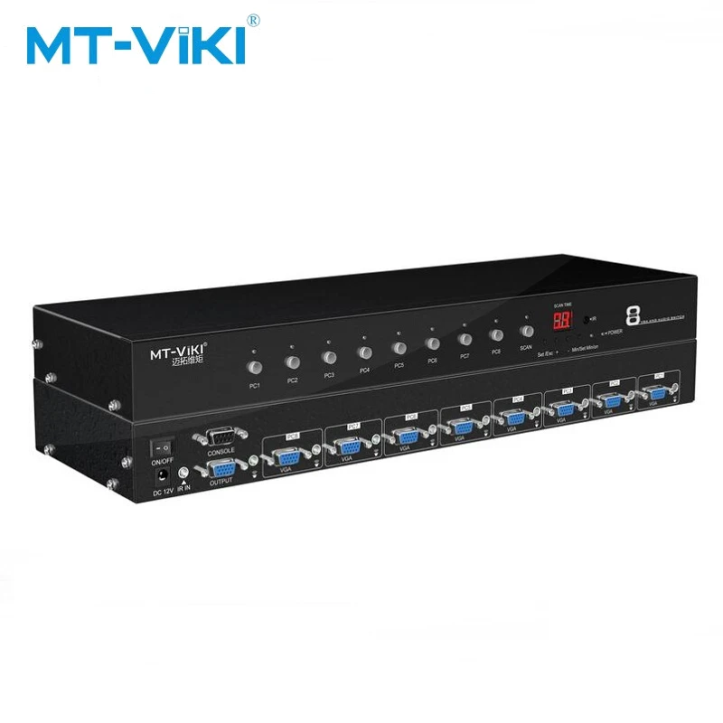 MT VIKI 8 в 1 выход VGA Автоматический коммутатор Автоматическая идентификация RS232