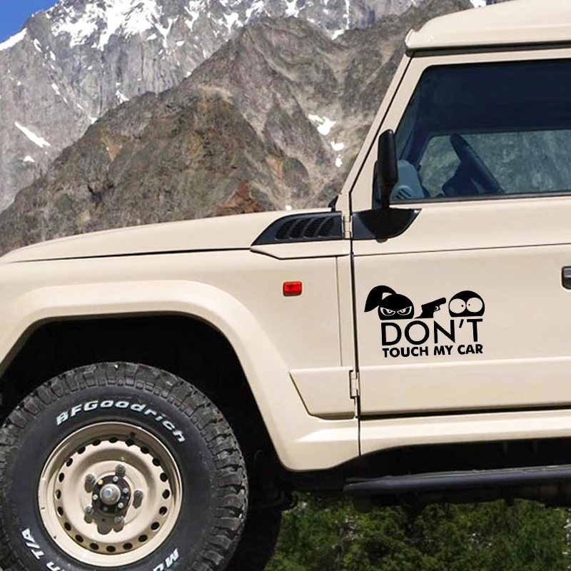 Прохладный Графика и надписью Don't Touch My автомобильные виниловые наклейки в виде