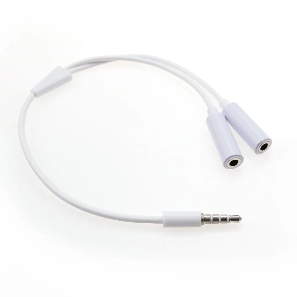 JCD 3 5 мм наушники гарнитура MP3 MP4 аудио стерео разъем Y разветвитель Кабель адаптер
