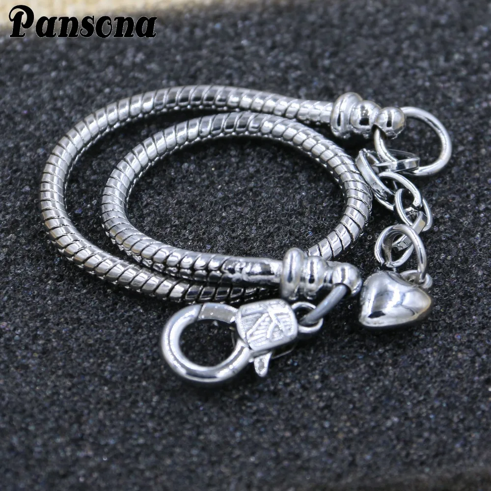 3 мм Змея посеребреная цепочка браслет для амулеты сделай сам подходит