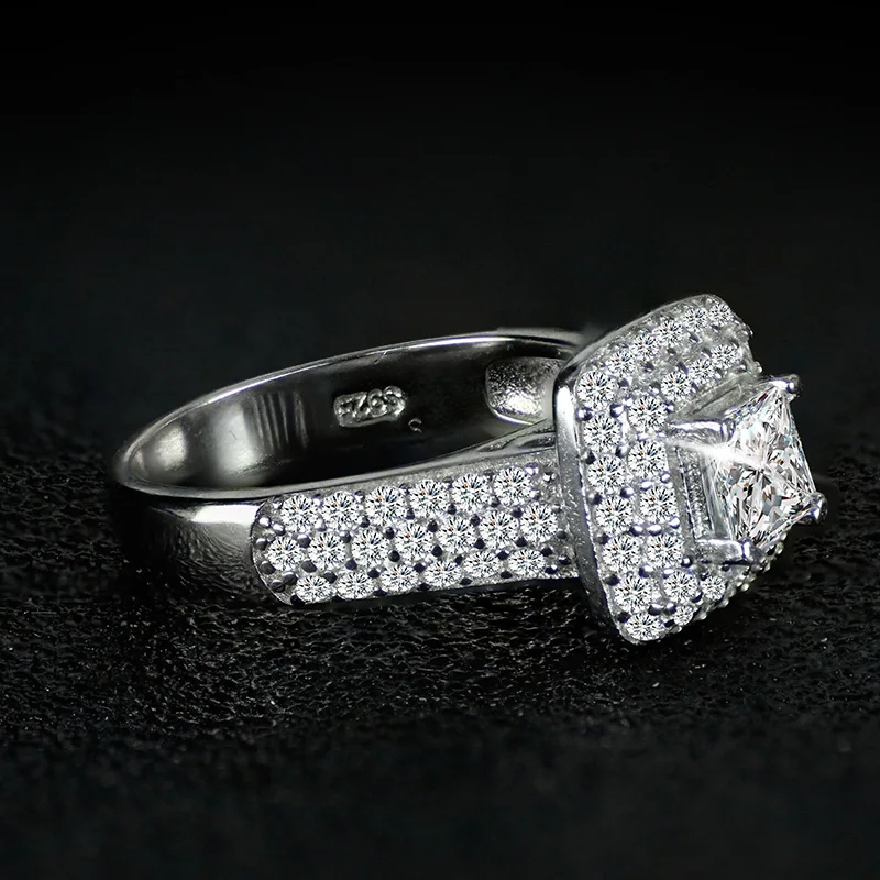 Женское кольцо из серебра 925 пробы с фианитом 5-10 размеров | Украшения и аксессуары