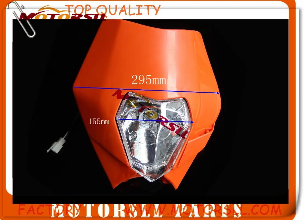 Motorcycle Dirt Bike Motocross Supermoto Universal Headlight With For KTM SX F EXC XCF SMR Headlamp old model |