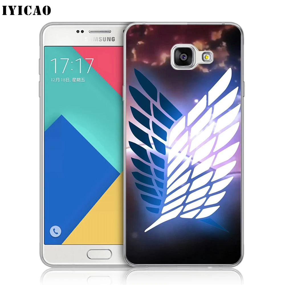 IYICAO атака на Титанов логотип мягкий силиконовый чехол для телефона Samsung A10 A30 A40 A50