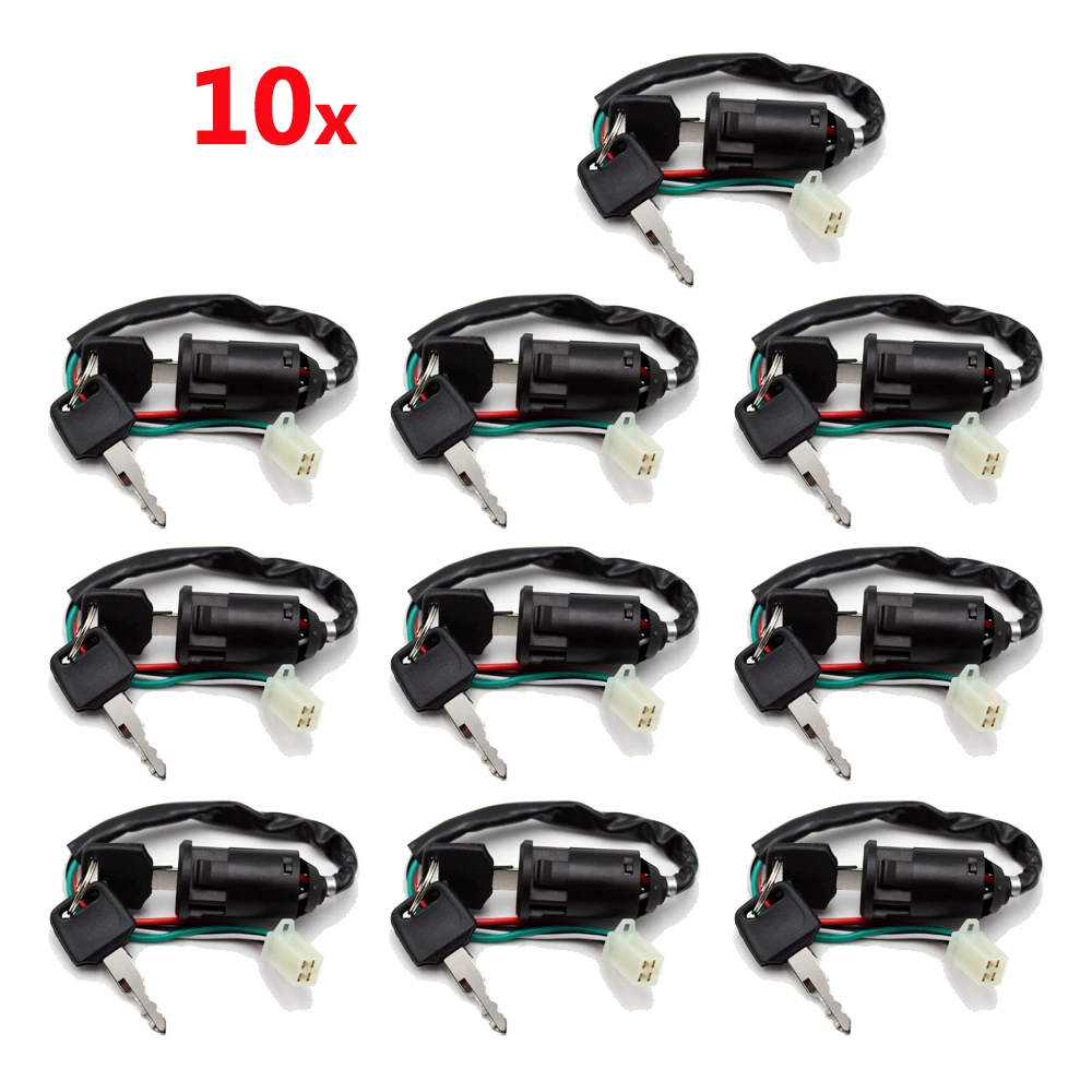 10 кратный ключ зажигания для Honda Yamaha Kawasaki Suzuki внедорожный велосипед ATV Скутер 90cc