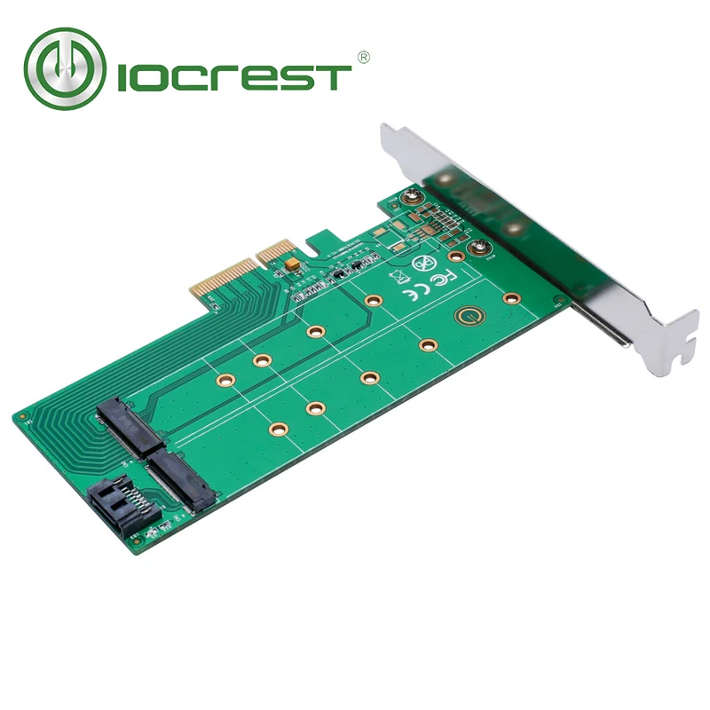 Адаптер iocest PCIe x 4 к M.2 NVMe SSD и SATA NGFF | Компьютеры офис