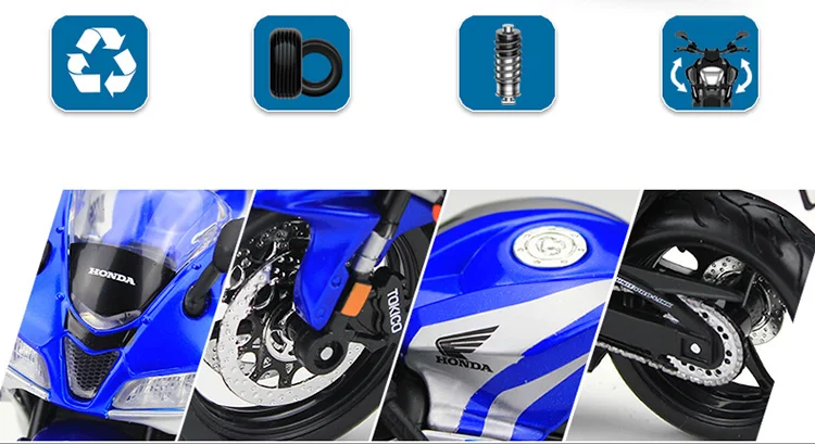 Maisto 1:12 игрушки для мотоциклов CBR600RR моделирование двигателя автомобиля DIY Модели Строительные наборы детские игрушки