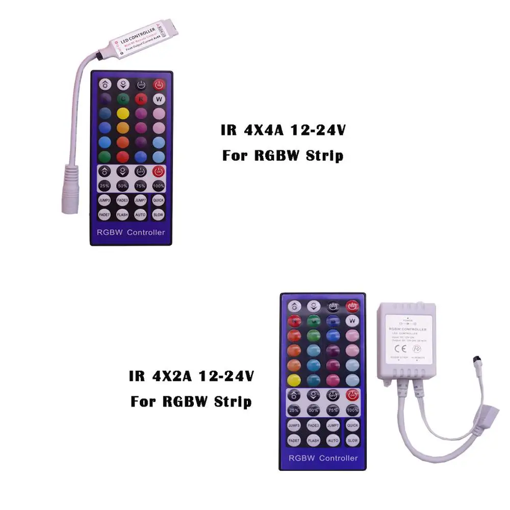 Пульт дистанционного управления 12 В 24 в 44 клавиши IR RF для SMD 3528 5050 RGB RGBW 6A 12A 24A