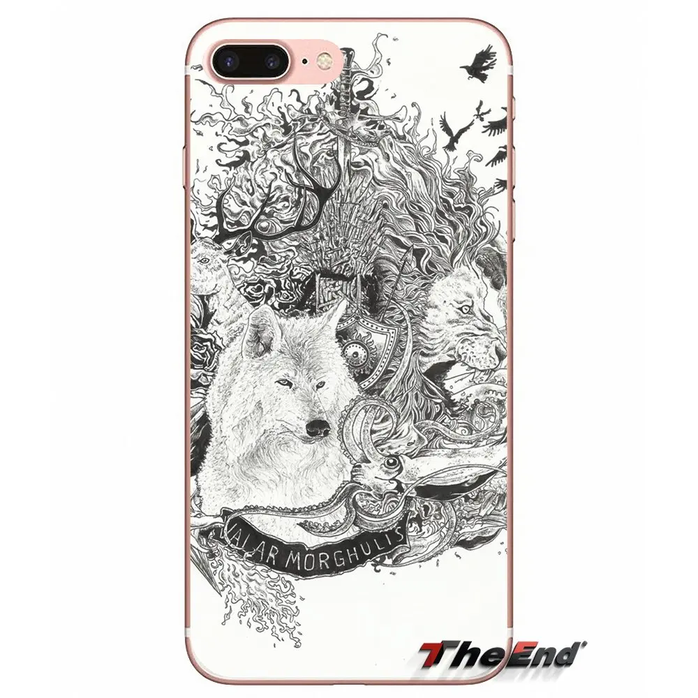 Мягкий прозрачный корпус Чехлы для Apple iPhone X 4 4S 5 5S SE 5C 6 6s 7 8 плюс Plus Валар
