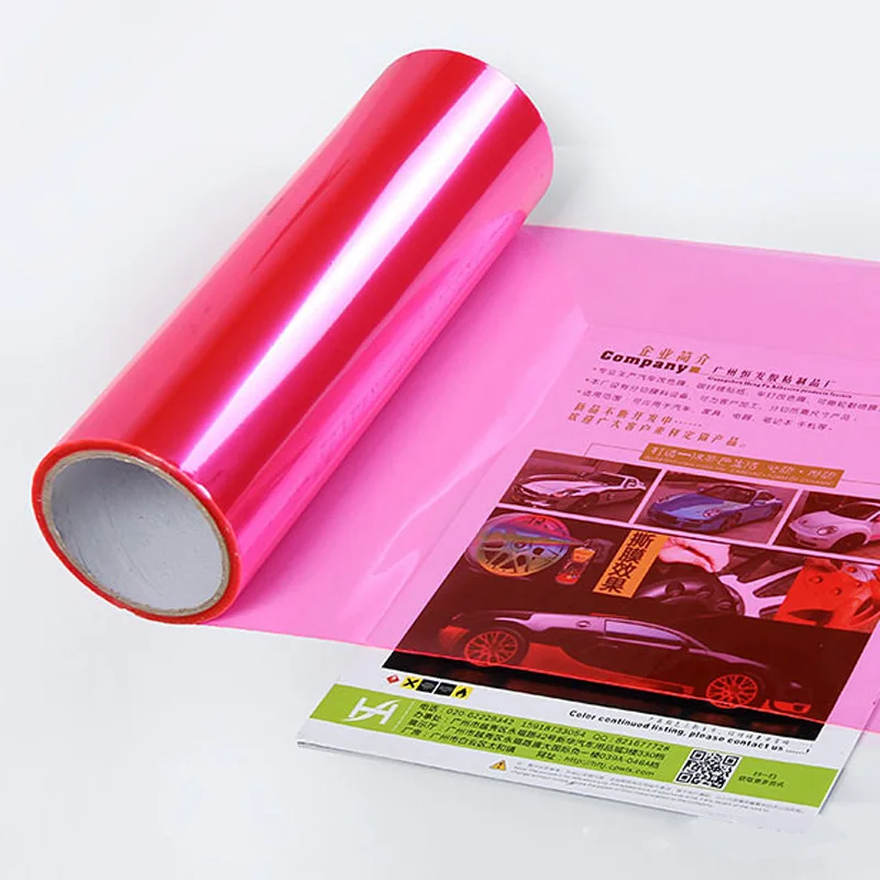 30 см ширина автомобиля фары пленка меняющая цвет мотоцикла свет клейкая для