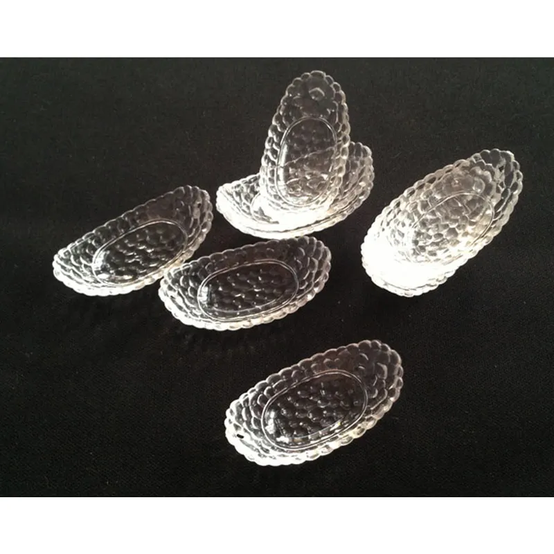 20 шт./лот поддельные банановые лодки стеклянные миниатюрные прозрачные