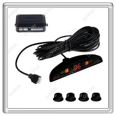 S5Y 4 Rear Reversing Sensor Sound Alert Car Reverse LED Parking Backup Radar Newba | Автомобили и мотоциклы