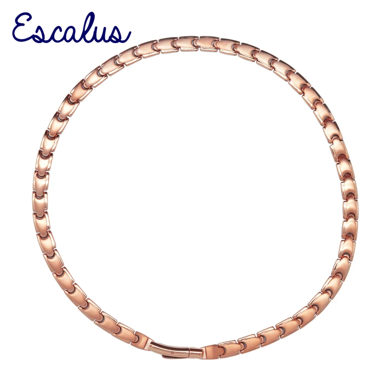 

Escalus 44 PCS 99.9999% Full High Pure Germanium Necklace For Women Bio Energy Rose Gold Color Titanium Fashion Necklace