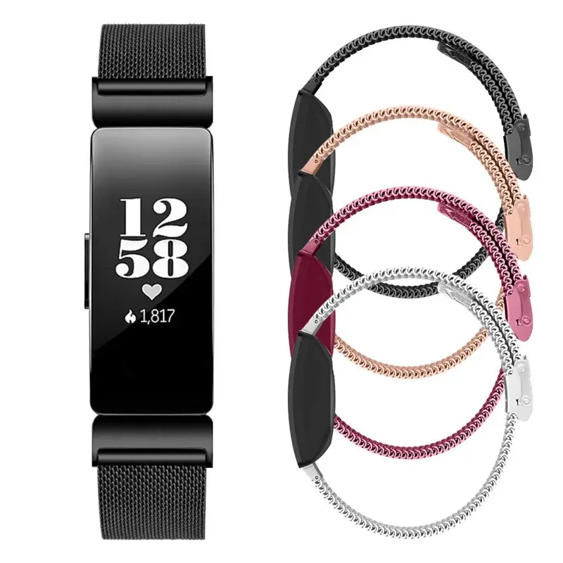Браслет с ремешком из нержавеющей стали Betl для Fitbit Inspire HR Band Замена Миланского петли магнитный для Fitbit Inspire аксессуары