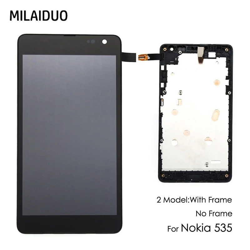 ЖК дисплей для Nokia Lumia 535 N535 RM 1090 2S сенсорный экран дигитайзер полная сборка черный