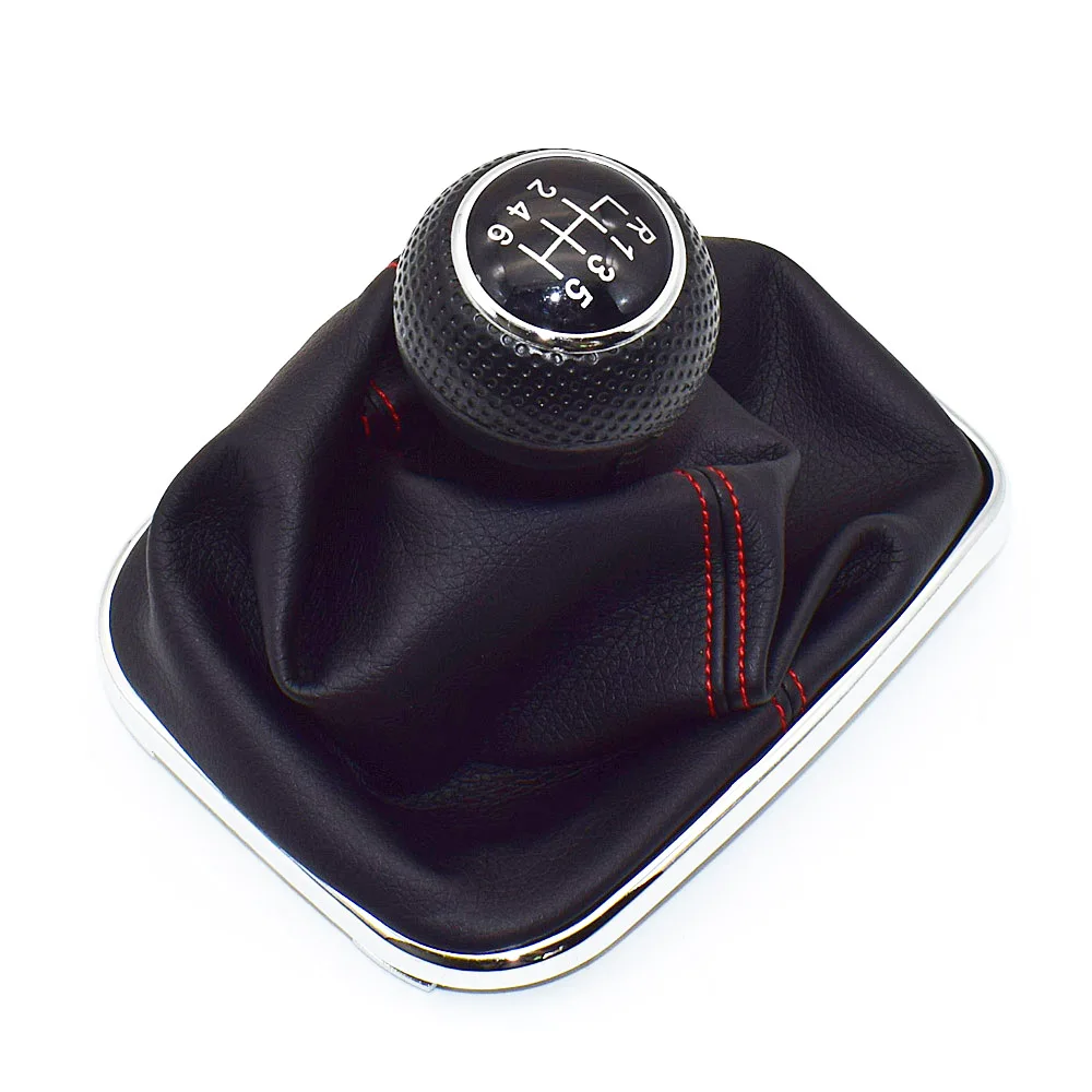 6 Speed 5 Скорость 6 Скорость 23 мм для Volkswagen VW Golf 4 Характеристическая вязкость полимера MK4 GTI R32 Bora Jetta черная оправа с Шестерни рычаг переключения передач гетры загрузки 1999-2004 - Название цвета: 6 Speed