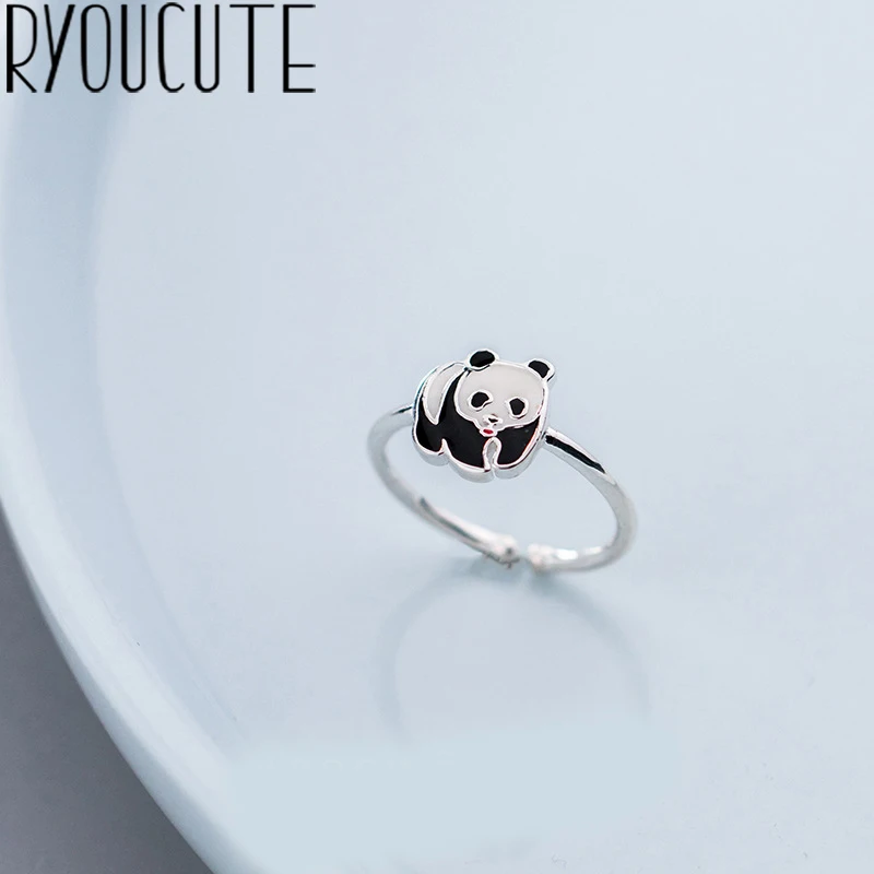 Женское массивное регулируемое кольцо RYOUCUTE из 100% натурального серебра с большим