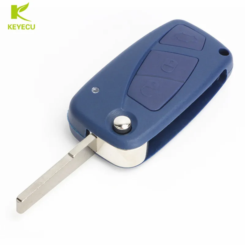 KEYECU сменный дистанционный ключ 3 кнопки 434 МГц PCF7946AT для Fiat 500 Doblo Punto Qubo Peugeot Bipper Citroen