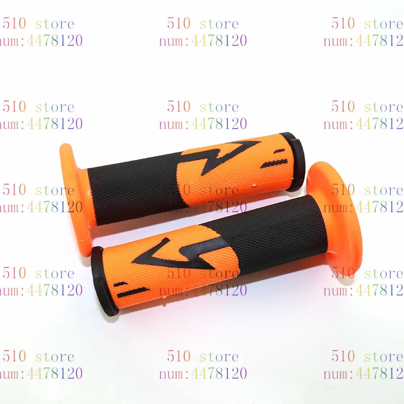 

free shipping Orange 7/8" 22mm Motorcycle Rubber Hand Grips Handle Gel for K-T-M Duke 125 200 250 390 EXC EXCF SX SXF XC XCF XCW