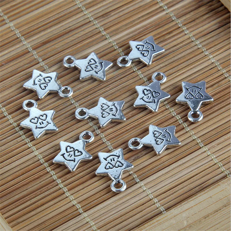 5 шт./лот Новый трендовый кулон Подвеска со звездой для diy браслета ожерелье ретро