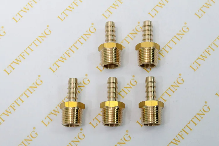LTWFITTING латунь Соединительная муфта 5/16 &quotшланг Барб x 3/8&quot Мужской NPT Топливный Газ