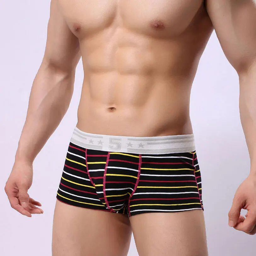 Новое поступление сексуальные мужские боксеры дышащие шорты Homme Cuecas Masculina
