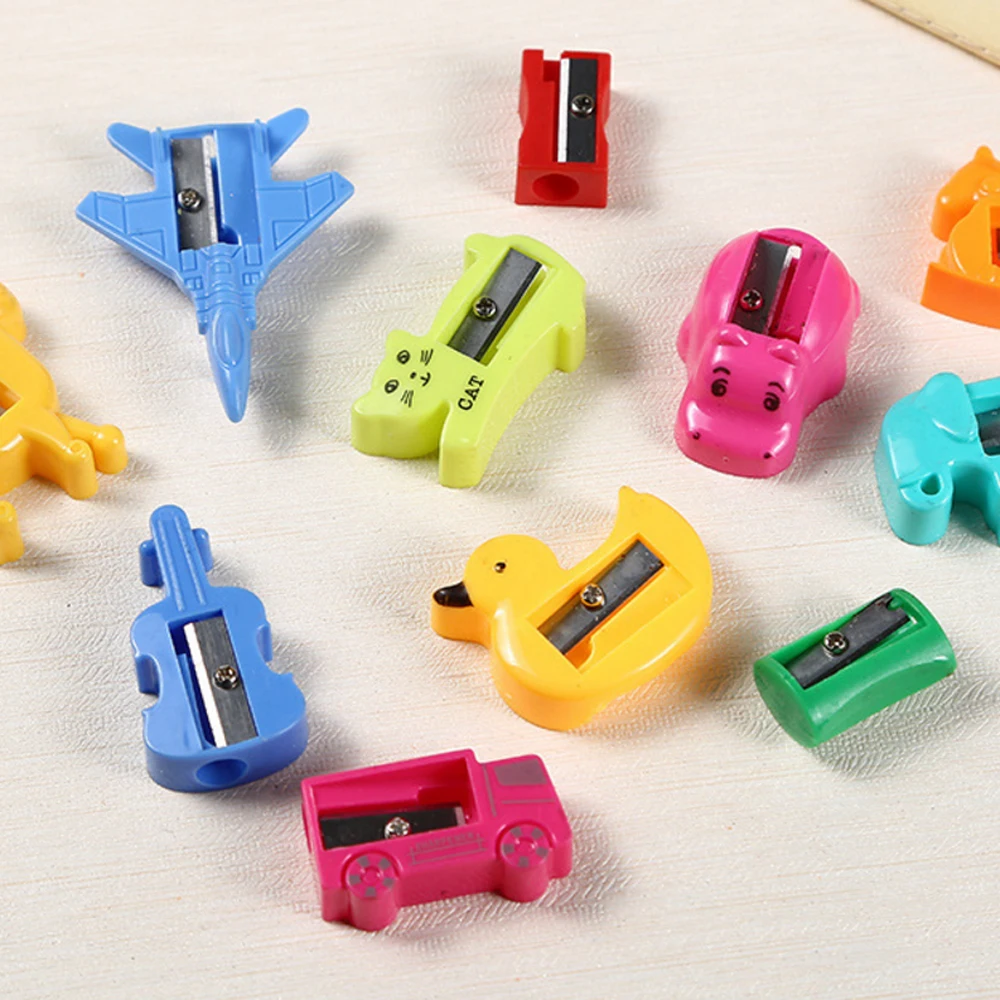 16pcs back to school gifts Mini Kawaii Funny Owl Pencil Sharpener Desktop Stationery School Student style Random Color for sale