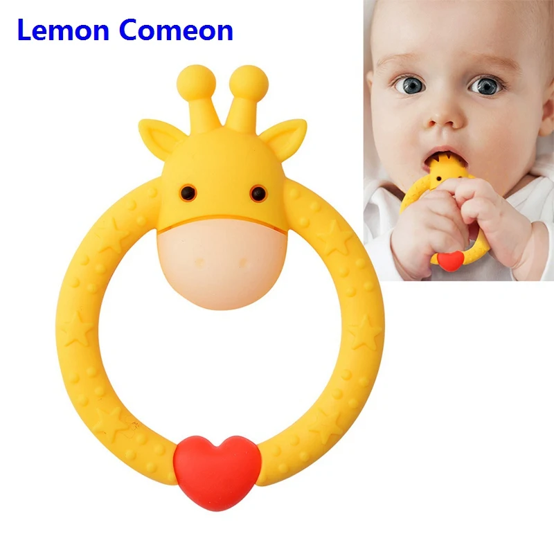 Детские Прорезыватели Lemon Comeon 5 шт./лот Силиконовые для зубов Perle Игрушки Животные