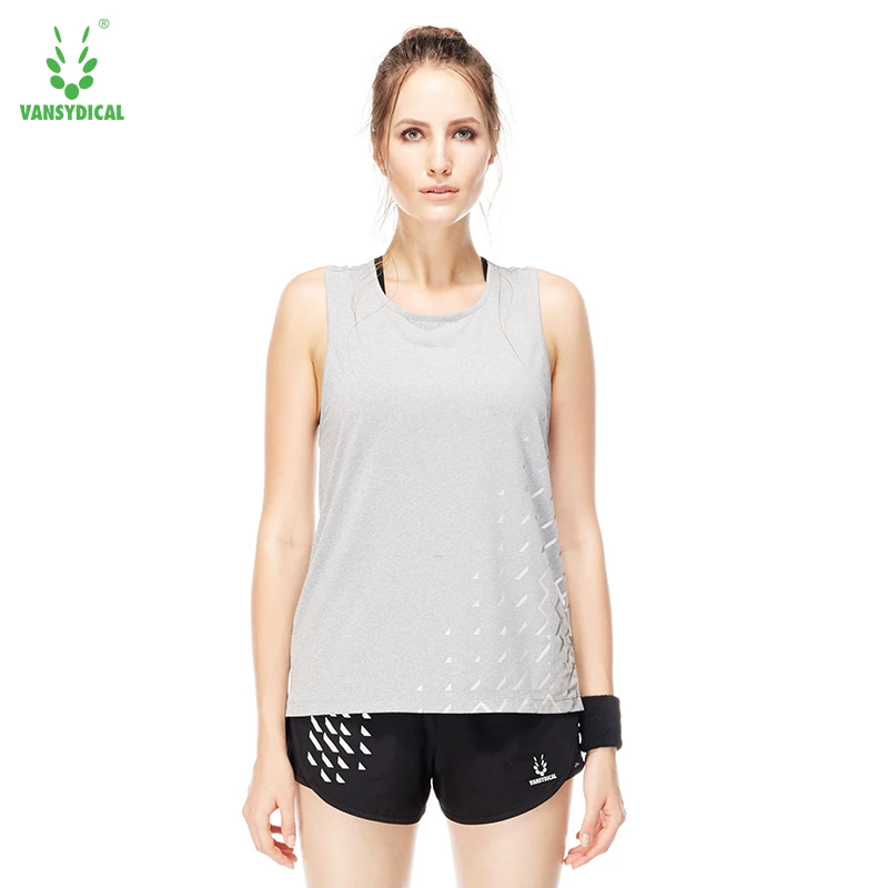 Женщины Лето Quick Dry Рукавов Тис Отпечатано Спорт Топы для Запуск Фитнес