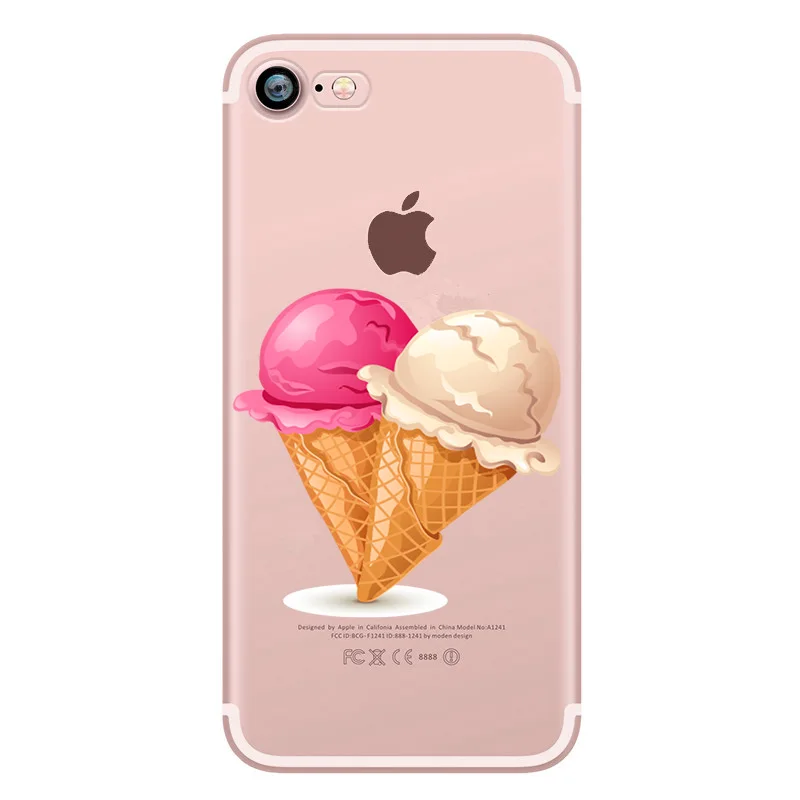 Cute Phone Case For iphone 5 5S SE 6 6S Girly Fashion Back Cover Transparent Coque 7 8 Plus X Funda Capa |