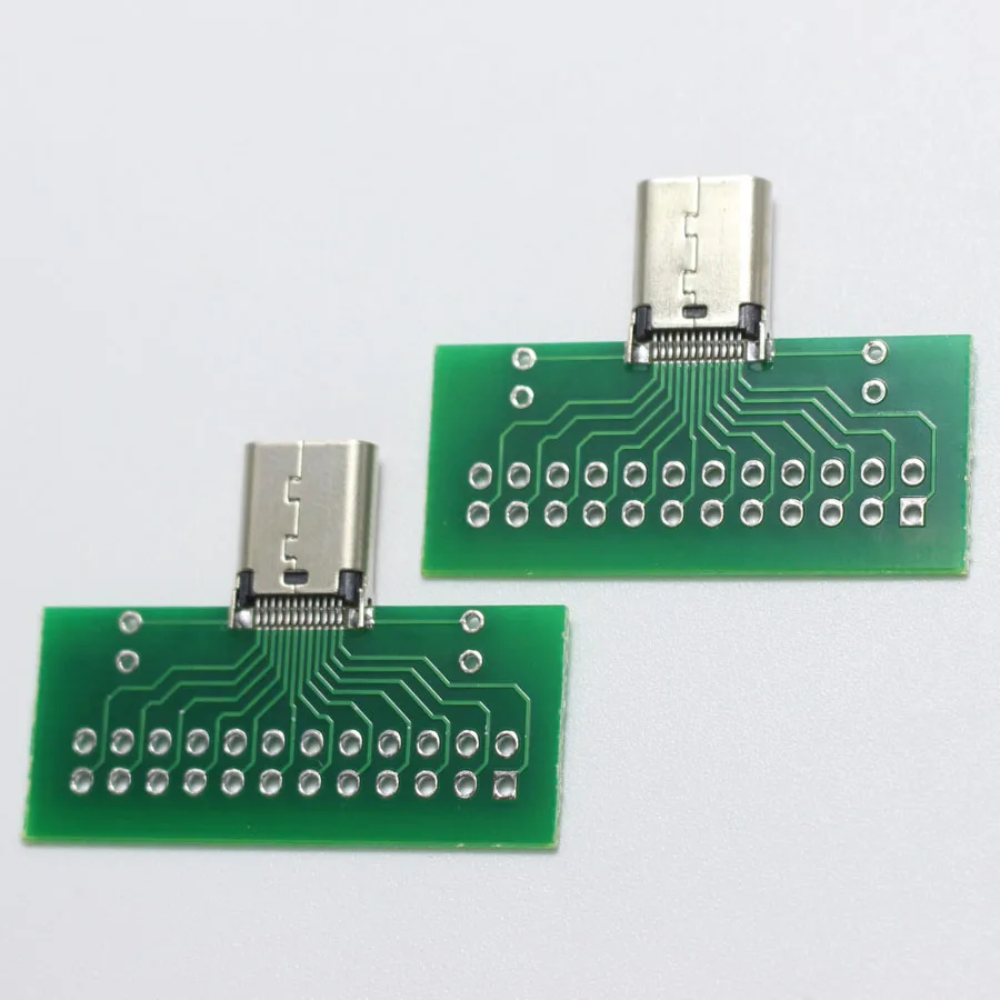 1 шт. USB 3,1 type C разъем 24 шпильки гнездо адаптер розеток для припоя провода и кабель 24 P печатная плата поддержка