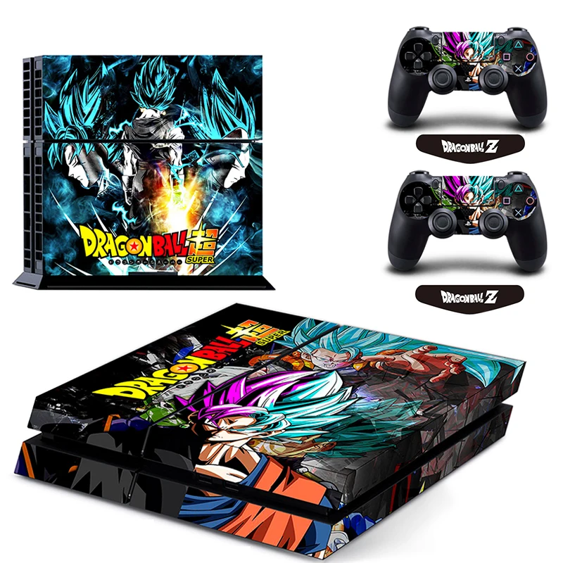 ARRKEO Dragon Ball Супер Сон Гоку виниловая Обложка Наклейка PS4 кожа для sony playstation 4 консоль и 2 контроллера Защитная Наклейка