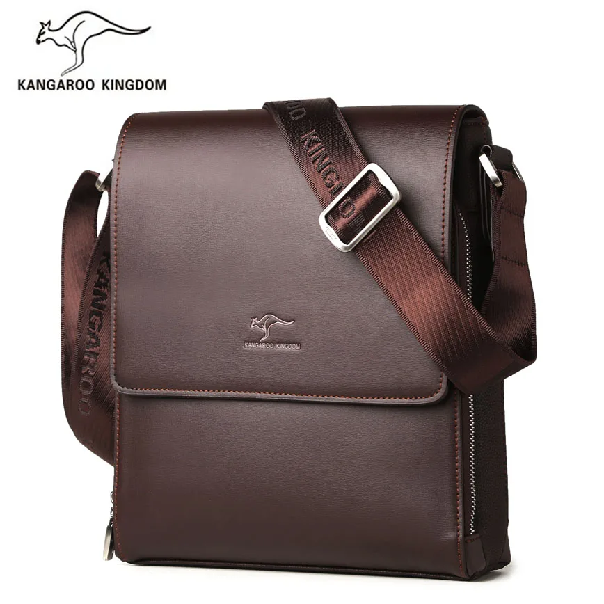 Кенгуру Королевство модная мужская сумка разделение кожа бизнес мужской Crossbody