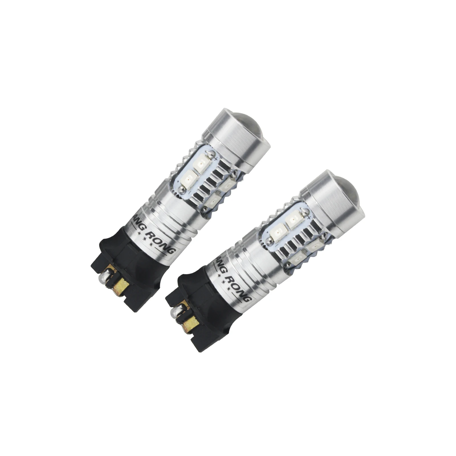 ANGRONG 2x желтый Canbus PW24W PWY24W светодиодный сигнал поворота DRL Для Audi BMW VW Peugeot Ford Fusion Volvo