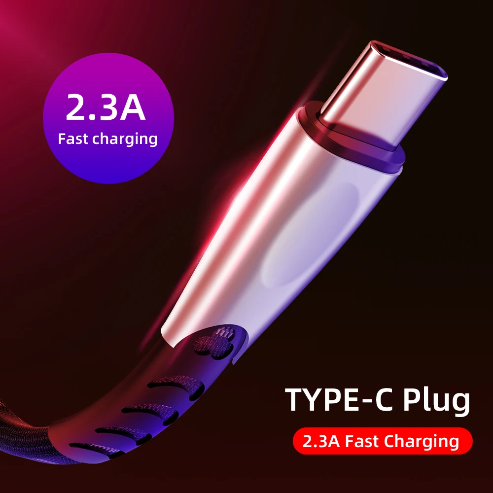 Robotsky usb-кабель 2.4A type C Micro Быстрая зарядка для samsung S9+ S8 Xiaomi Mi8 huawei mate 10 USBC MicroUSB Весенняя дата-линия