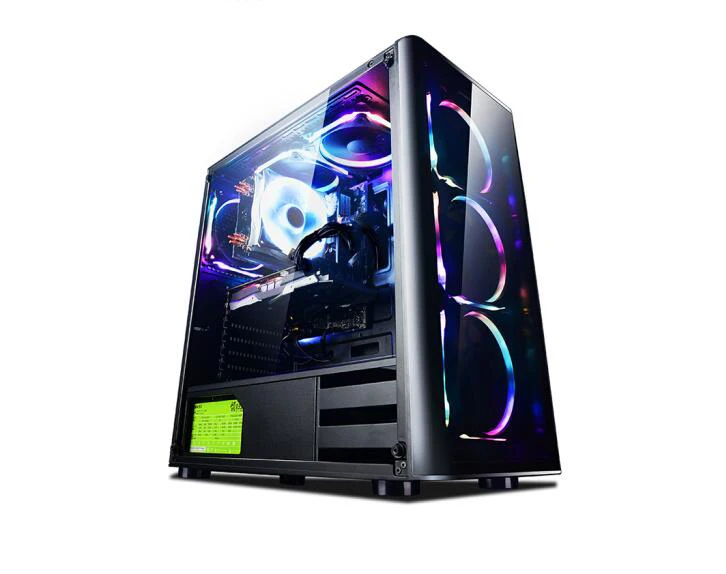 Шестиядерный игровой настольный компьютер RGB i7 9700/GTX1060/B360/8G с водяным