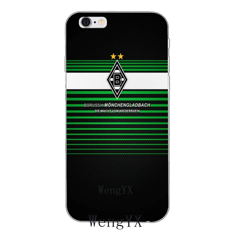Для Borussia Monchengladbach fc тонкий ультра тонкий ТПУ мягкий чехол для телефона для iPhone 4 4S 5 5S 5c SE 6 6s 7 8 plus X XR XS Max - Цвет: Monchengladbach-A-10