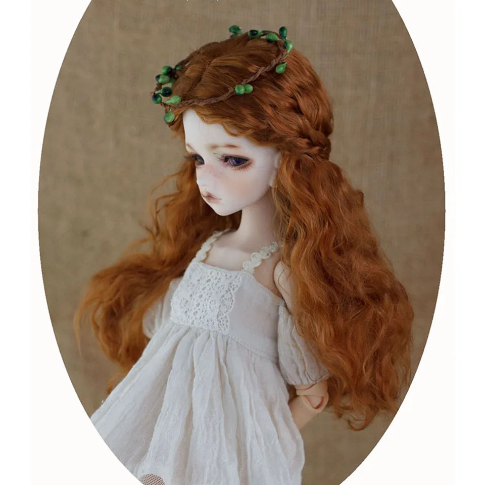 Allaosify BJD/SD кукла девушка лес среднего разделения вьющиеся волосы, как мгновенная лапша имитация парик мохера аксессуары