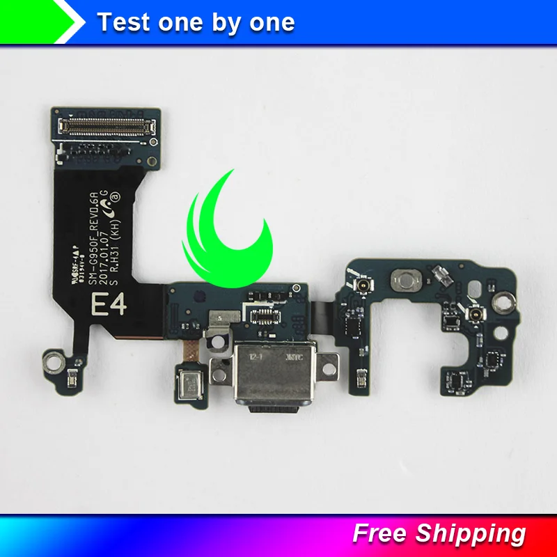 

Original For Samsung Galaxy S8 G950F G950U USB Charging Port Connector Dock Flex Cable With Microphone Replacement Part w Track