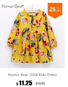 Humor Bear/осень г. Новые комплекты одежды для девочек Повседневная клетчатая куртка с длинными рукавами+ юбка, костюмы для детей из 2 предметов