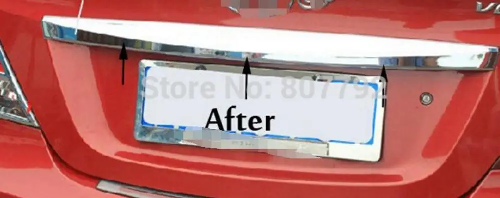 Rear Trunk Lid Cover Trim For 2010 2011 2012 2013 2014 2015 2016 for HYUNDAI SOLARIS / VERNA 4 Door | Interior Mouldings