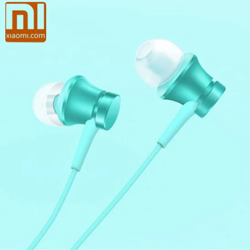 Оригинальные наушники Xiaomi mi Youth Version с микрофоном и управлением проводом In-Ear Piston для смартфонов Huawei Samsung.