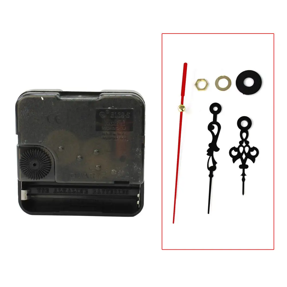 

New Quartz Clock Spindle Movement Mechanism Repair Part Kit Black Diy Tool Hand Work