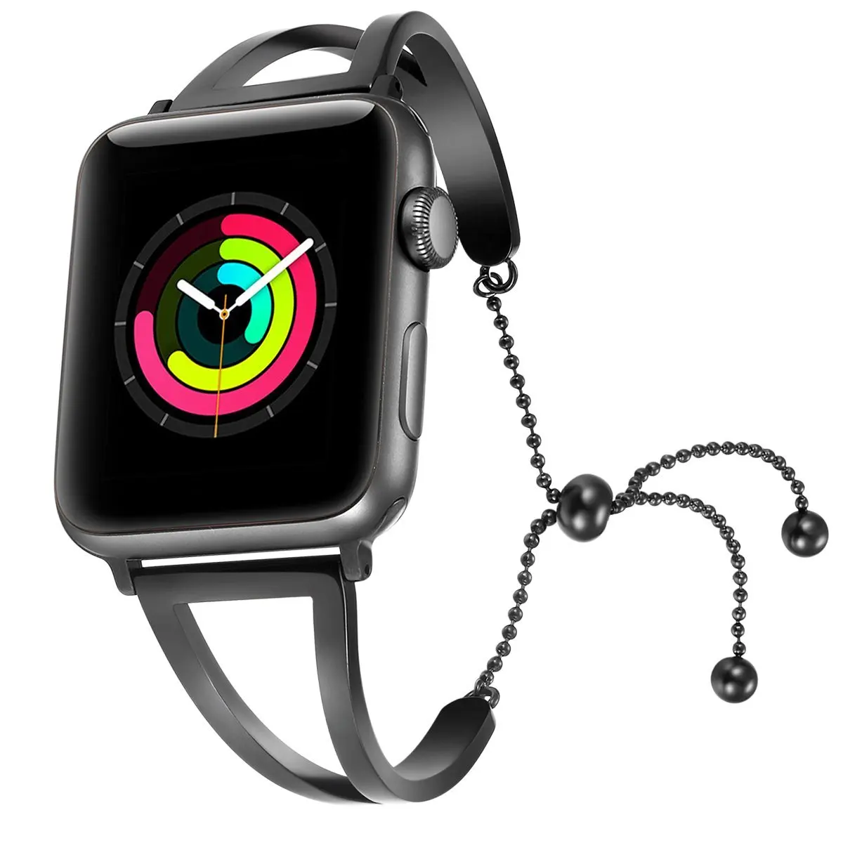 Роскошный металлический ремешок из нержавеющей стали для apple watch 3/2/1 42 38 мм