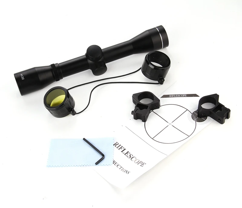 4X32 Регулируемый оптический прицел травленый стеклянный тактический для ружья